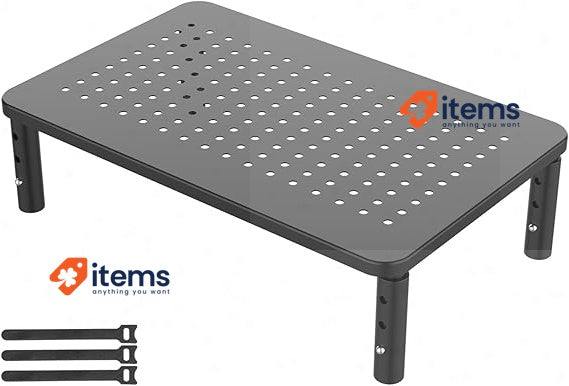 Grifema Metal Monitor Lift Range Up To 20kg Black L 370 X 235mm Adjustable