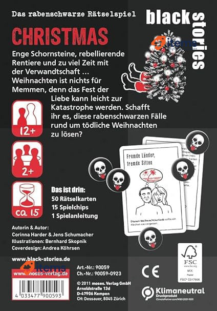 Black Stories Christmas: Solve 50 Cases Related To Deadly Christmas Moses Crime