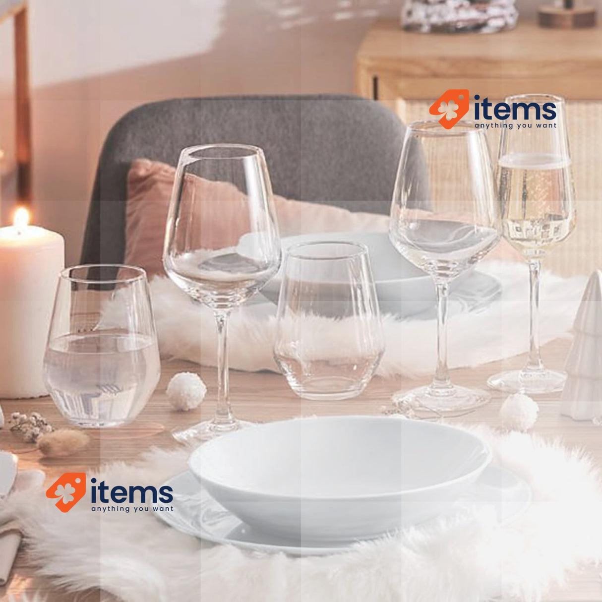 Luminarc - Vinetis Collection - 6 Tall Glasses 40 cl Blue