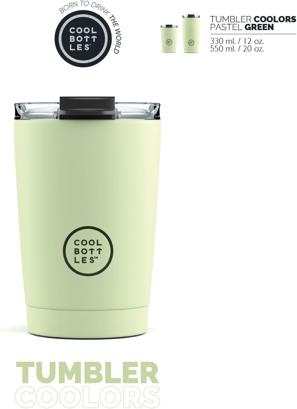 Cool Bottles Stainless Steel 330 ml – Pastel Green
