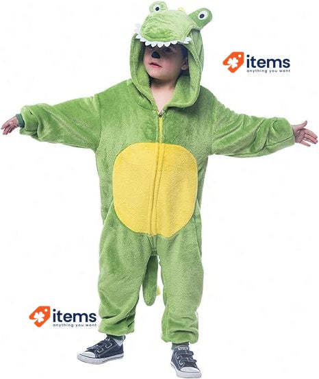 Rubies Children's Plush Crocodile Costume For Birthday Halloween Small Boys Hood