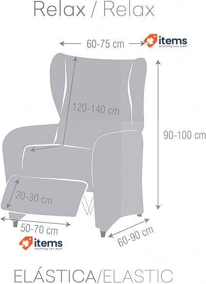 Eysa Poseidon Stretch Relax Armchair Cover Colour 06