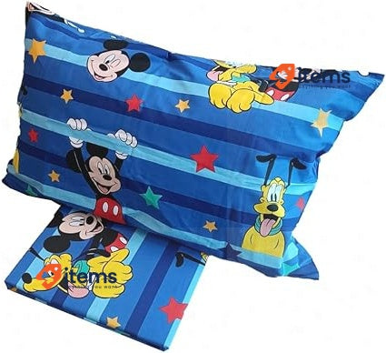Hermet Micky Mouse Single Cotton Set 155×200 Blue Disney Mickey Duvet Cover Cm