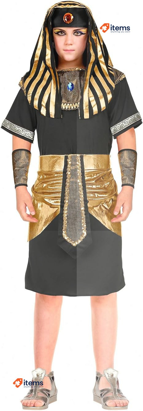 WIDMANN Kids Pharaoh Costume Pharaoh Costume for Kids Boys (Pack of 1) W WIDMANN