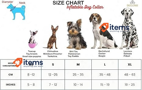 Ducomi Inflatable Dog And Cat Neck Brace Brown Donuts, Large After Surgery Pet