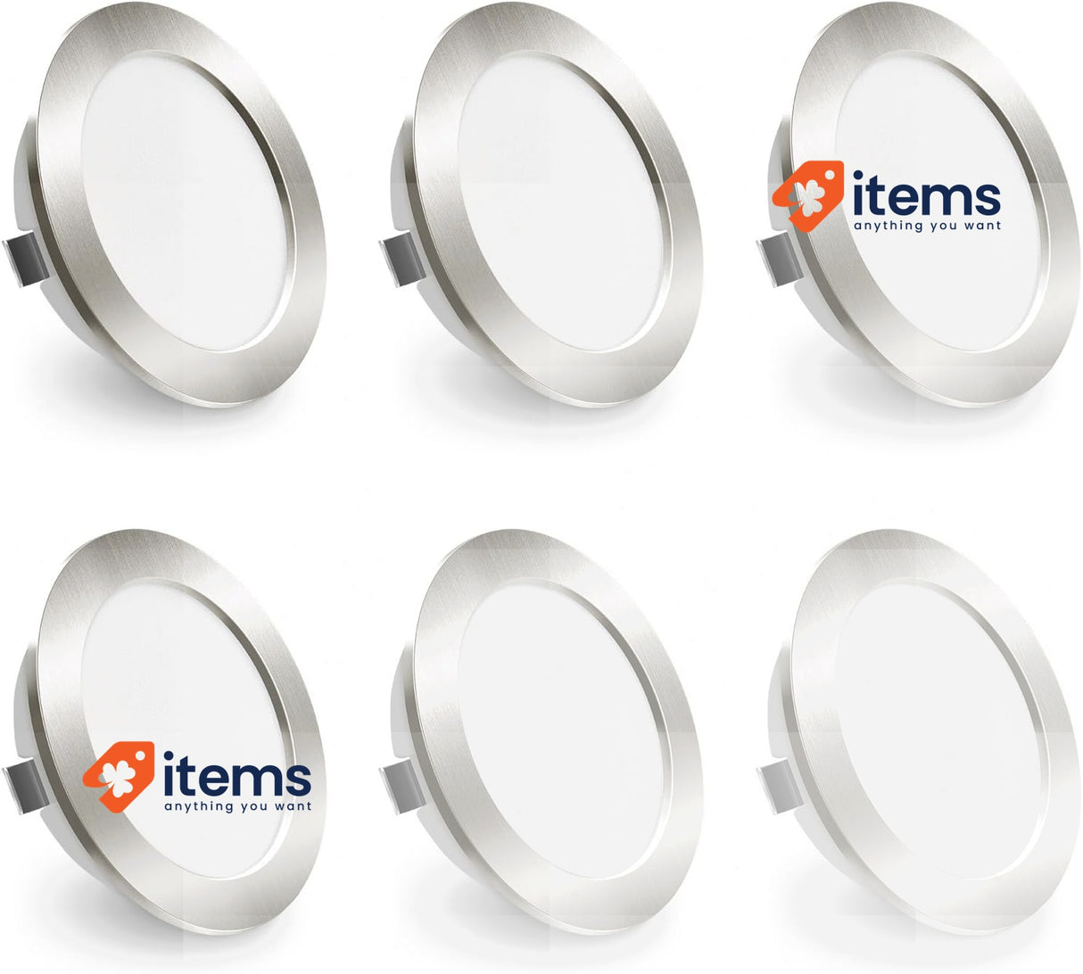 ALUSSO 12V LED Lights Campervan 4W Options LED Downlight, IP44, 6 Pack