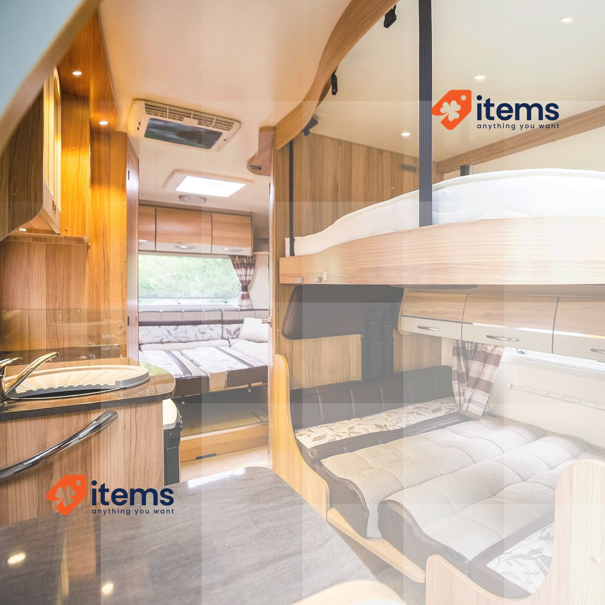 ALUSSO 12V LED Lights Campervan 4W Options LED Downlight, IP44, 6 Pack