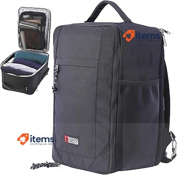 Coronel Tapioca - Travel Backpack Cabin Airplane 40 X 20 25 Black 40 x 20 x 25