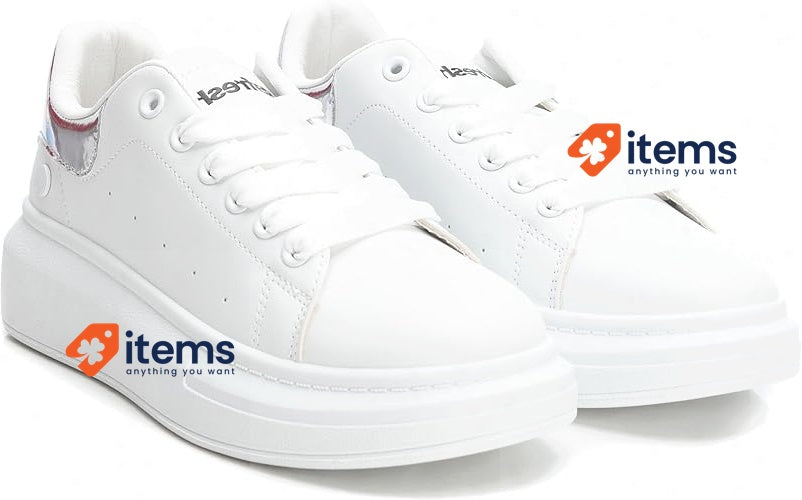 REFRESH 171650, Women's Shoes, White, Size 41 EU / 7.5 UK Ladies Shoes Sneaker