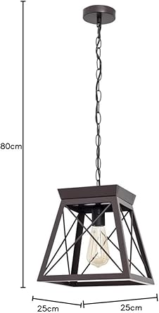 BEL AIR HOME - Pendant lamp NARA For Dining Room & Bedroom Black