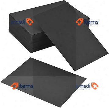 Fangehong 100 Pcs Blank Message Paper Black 15x10 cm A6 Greeting Cards 350gsm