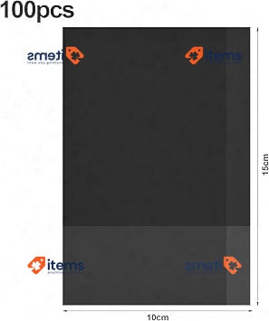 Fangehong 100 Pcs Blank Message Paper Black 15x10 cm A6 Greeting Cards 350gsm