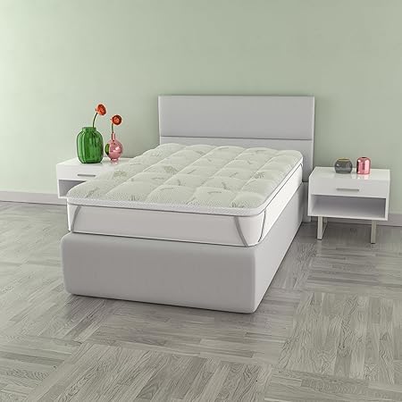 Wellness Pad/Matress with Elastics, Square and half 120x195cm White