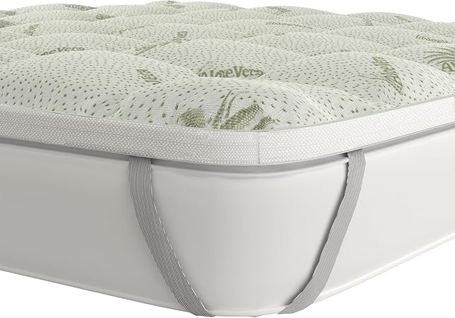 Wellness Pad/Matress with Elastics, Square and half 120x195cm White