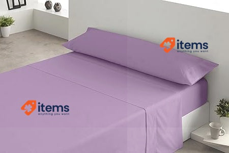 Degrees Home Microfiber Bedding Set Lilac, 135 X 190 Cm Collection Brushed Sheet