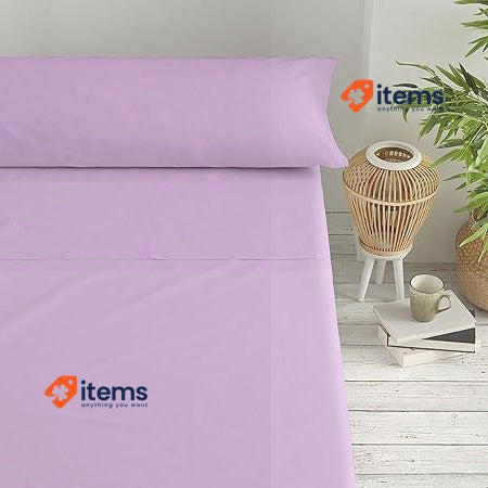 Degrees Home Microfiber Bedding Set Lilac, 135 X 190 Cm Collection Brushed Sheet