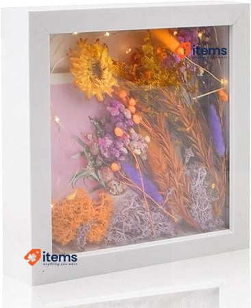 Azonelife 3D Picture Frame For Deep 20 X Cm White/Black Filling Objects Up Glass
