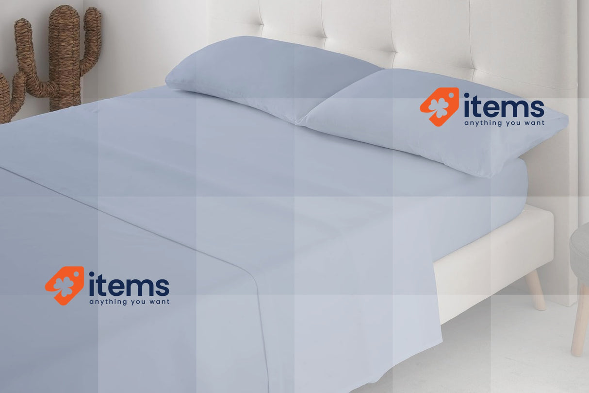 Degrees Home Set Of Sheet 140x190-4 Pieces 1 Sheet 1 Fitted Sheet 2 Pillowcases