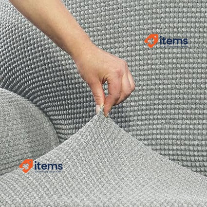 SOFASKINS Super Elastic Corner Sofa Cover Lightgrey 340-540 cm