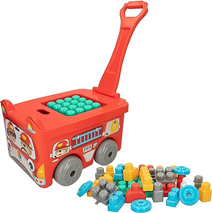 ColorBaby Color Block - Baby construction blocks, Fire Truck Trolley 47162