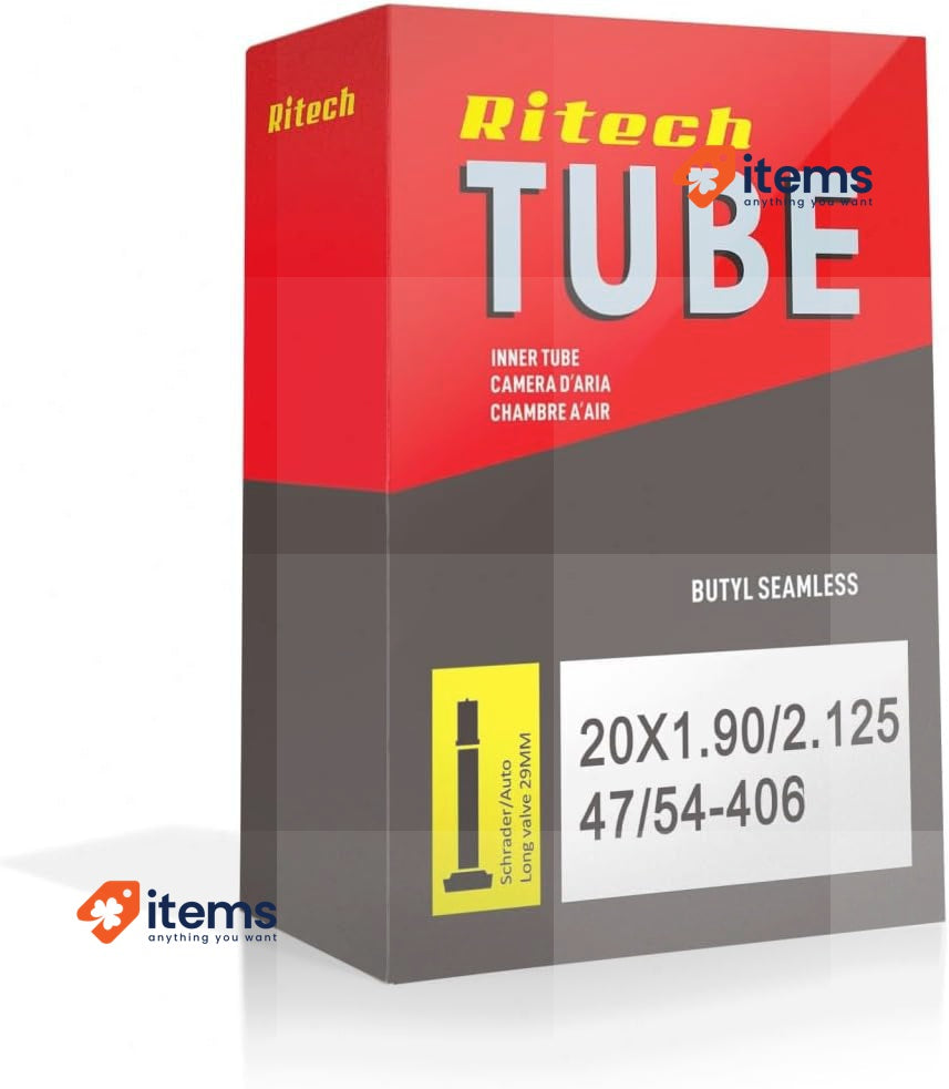 RITECH Camera Rtb 20x1.90/2.125 SV (auto) 29 Mm Mixed Box, Unisex Adult Cycling