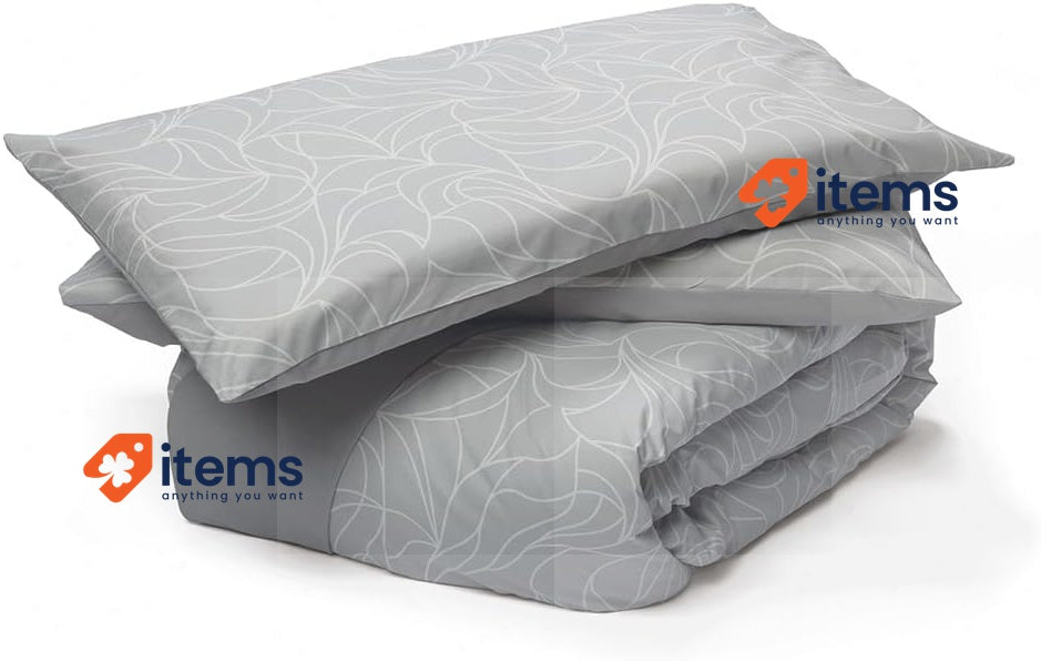 Foppapedretti Notte & Natura Double Bed Duvet Cover With 2 Pillowcases Pearl