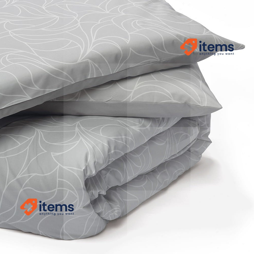 Foppapedretti Notte & Natura Double Bed Duvet Cover With 2 Pillowcases Pearl