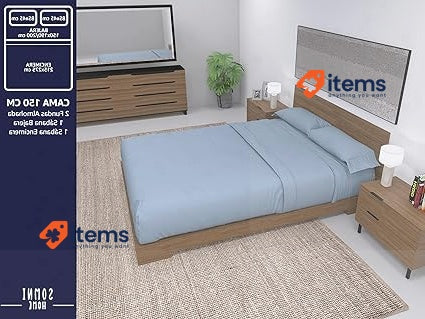 Somnihome Set Of Sheets 150 X 190 Cm Top Sheet And 2 Pillowcases Blue Microfibre