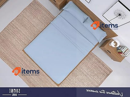 Somnihome Set Of Sheets 150 X 190 Cm Top Sheet And 2 Pillowcases Blue Microfibre