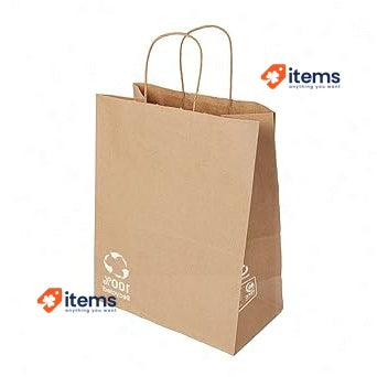 Garcia De Pou Pack Of 250 Sos Bags With Handles 80 G/M² - Set 250, G/M Cm Kraft