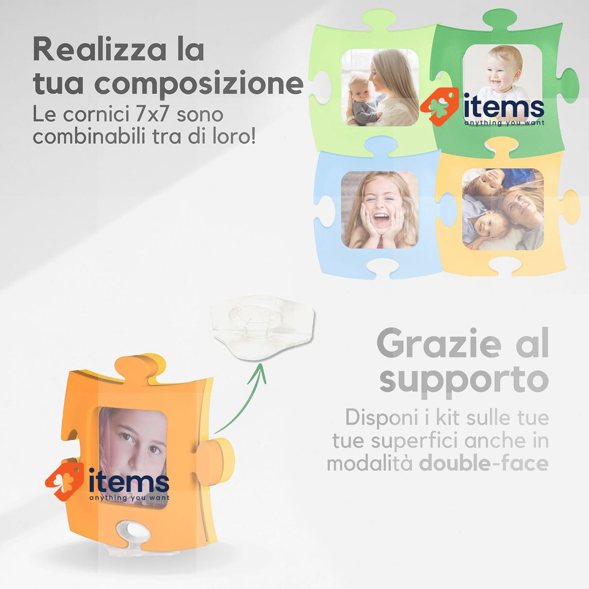 Tommy Design - Multiple Photo Frames for Wall - Multiple Wall Photo Frame Green