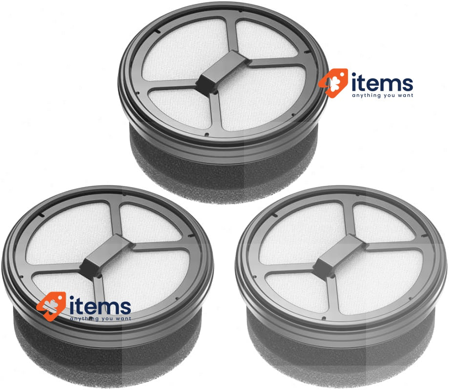 Vistelly Filter HEPA 3 Parts Compatible with D6 Wireless Vacuum Cleaner