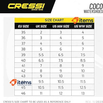 CRESSI Coco Shoes Sports Designed For Aquatic Sports, Blue/Azul Dark 40 Adult