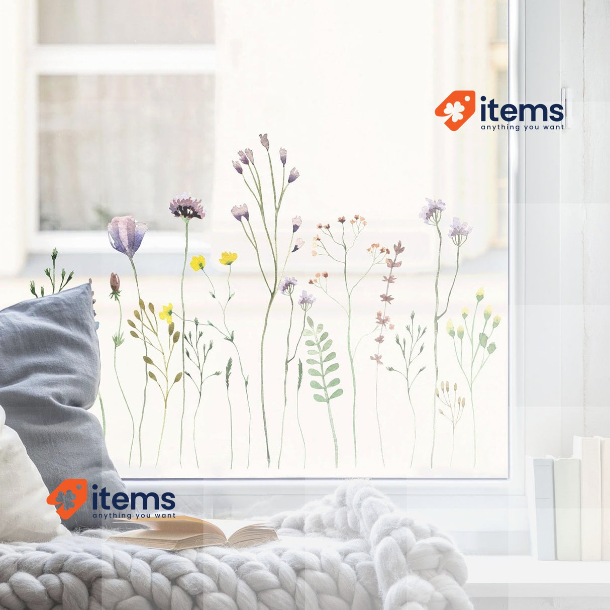 Wandtattoo Loft Window Picture Spring Decoration 2nd A3 Sheet