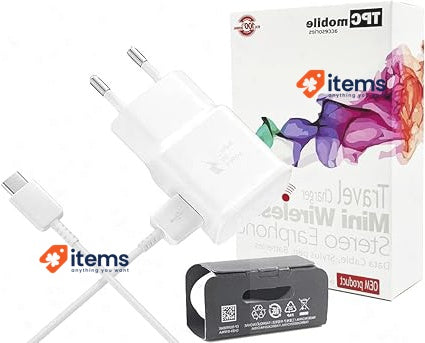 Quick Network Charger 15W USB Type C (USB - C) For Samsung White 15 W, W