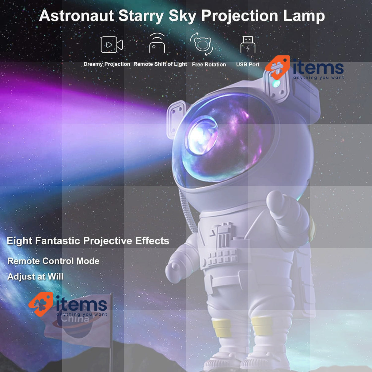 Recsg Star Projector, Astronaut Galaxy Projector With Nebula, Remote Control