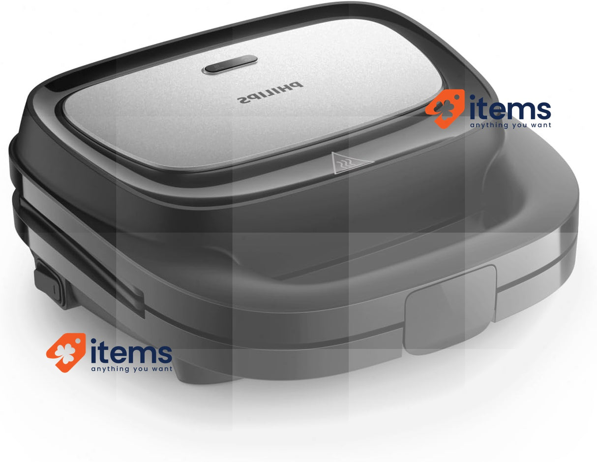 Philips 5000 - Series Sandwich Maker, Cut And Seal. 750W Power. Black HD2350 W
