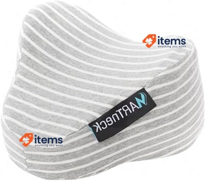 MARTneck® Knee Pillow Orthopaedic For Side Sleepers Grey Optimal Spine Alignment