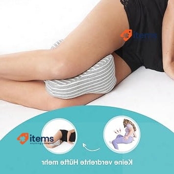 MARTneck® Knee Pillow Orthopaedic For Side Sleepers Grey Optimal Spine Alignment