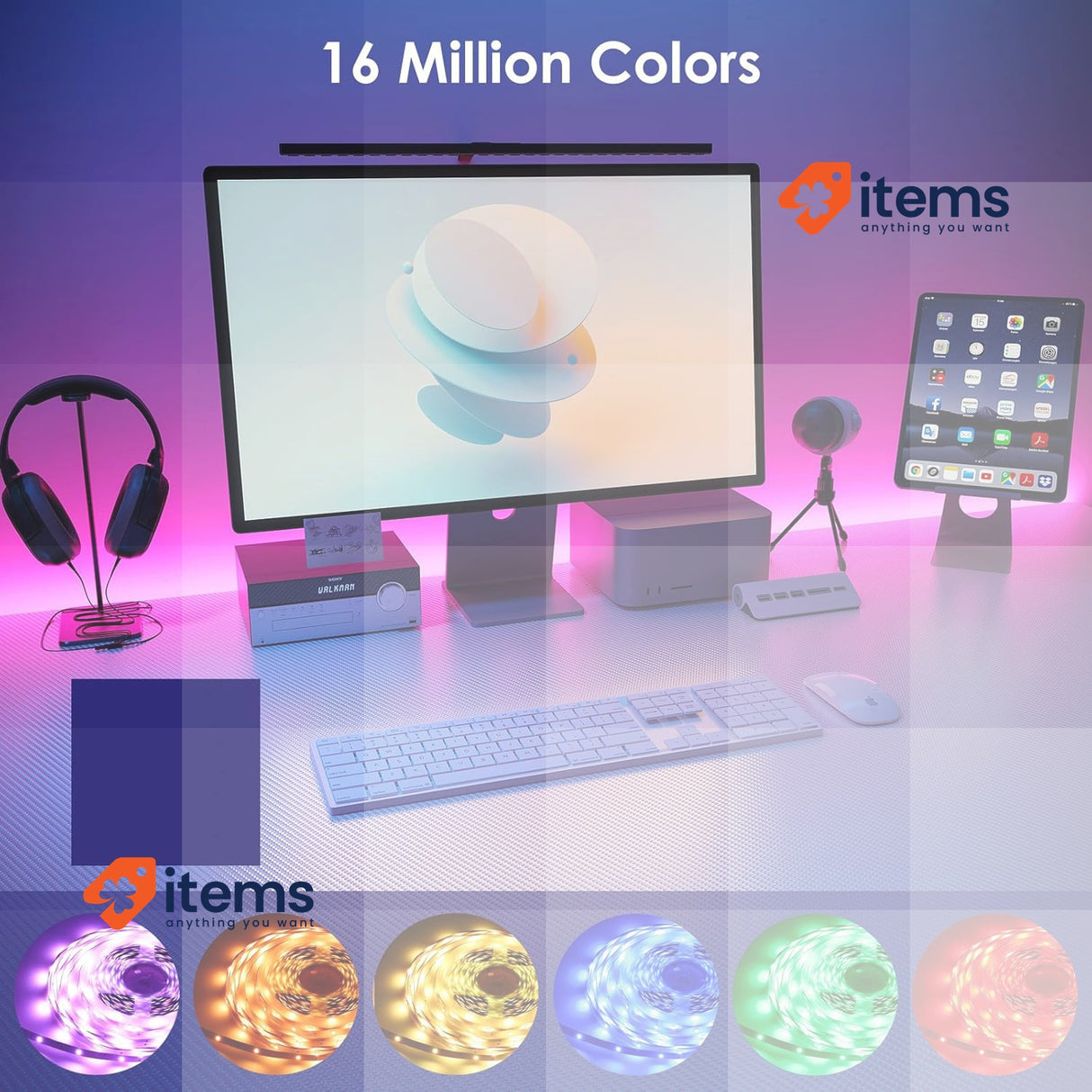 HOVVIDA LED Strip 5 m 30 LED/Metre 150 LED RGB LED Strip App and Remote Control