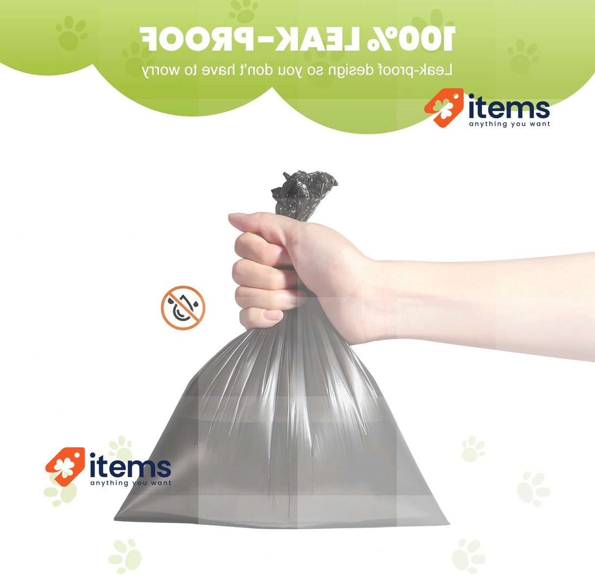 Diboniur 600 Pieces Dog Poop Bags, Black Dog Poop Bags, Sturdy 23x30cm Waste