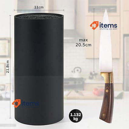 Knife Holder Empty, Knife Blocks Without Knives, Knife Holder Round, Black