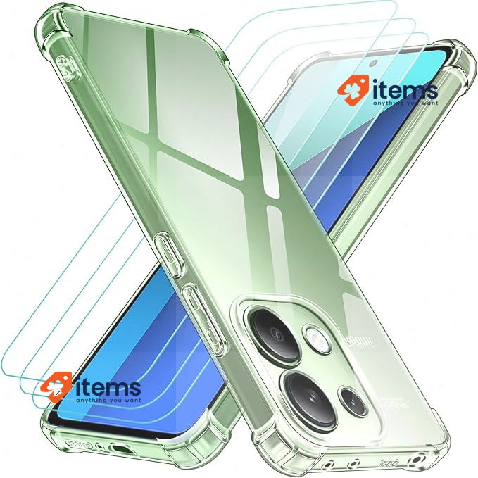 Ivoler Clear Case For Xiaomi Redmi Note 13 4G Soft TPU Silicone Not 5G Mobile