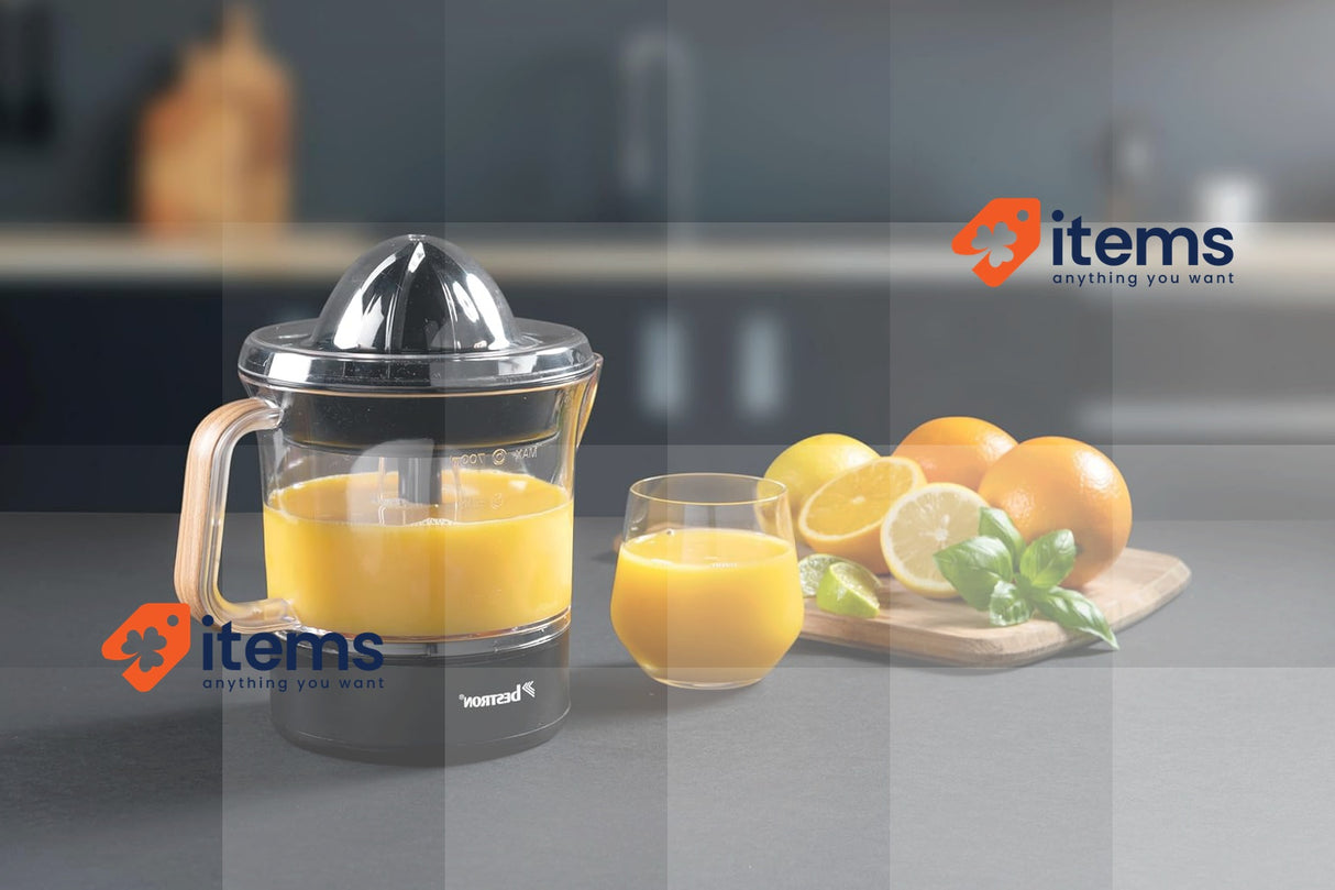 Bestron ACJ350BW Orange Press, Metal Plastic, Black