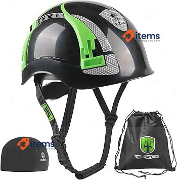 GREENDEVIL X-Armor ABS Safety Helmet for Adults EN 397 Green/Black
