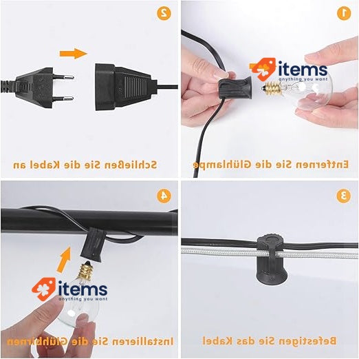 ROVLAK Luminous Chain Exterior 15M, Lights Garden Waterproof - 15 M Smart