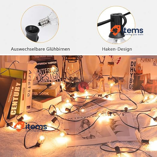 ROVLAK Luminous Chain Exterior 15M, Lights Garden Waterproof - 15 M Smart