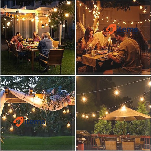 ROVLAK Luminous Chain Exterior 15M, Lights Garden Waterproof - 15 M Smart