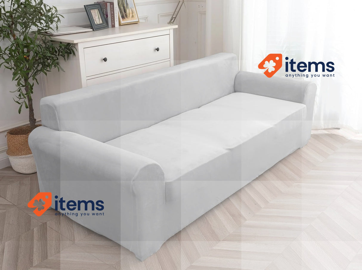 Cotopuro Sofa Cover 2 Seater Stretch, Super Elastic Sofa Cover with Armrest Dogs