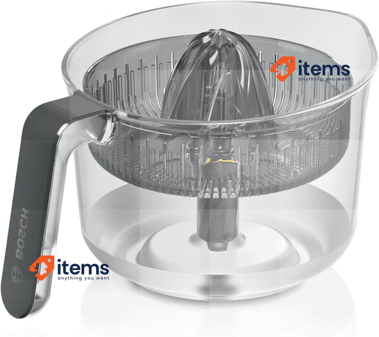 Bosch Zitruspresse Citrus Juicer Stainless Steel Plastic Transparent/Black Metal
